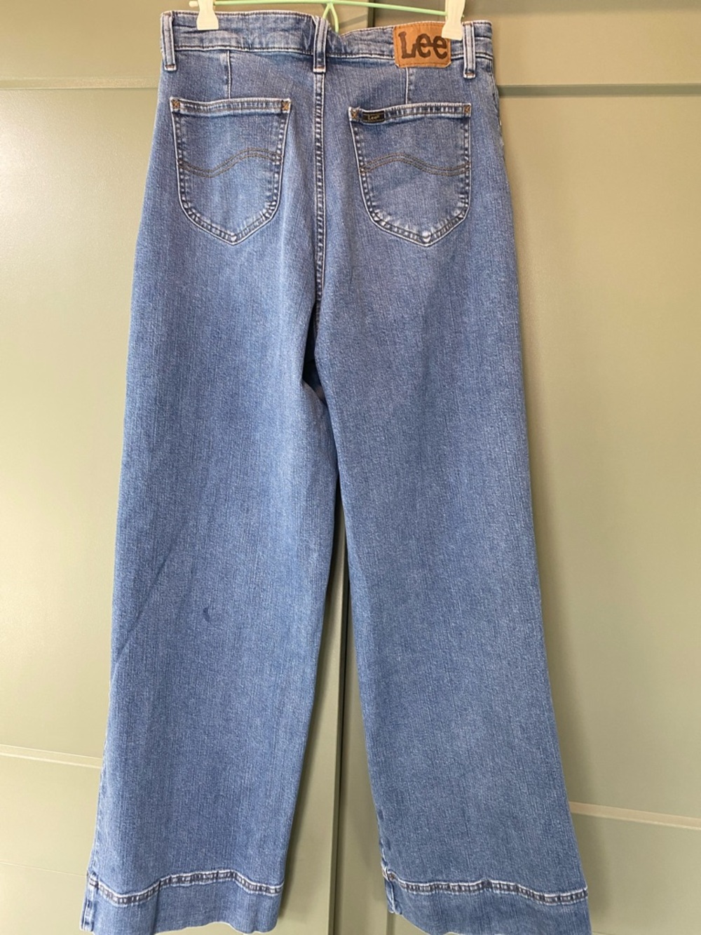 Lee Light Blue Wide-Leg High-Rise Jeans - Picture 5 of 6